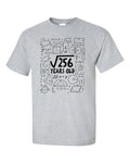 Square Root of 256 16 Year Old 16th Sixteenth Birthday Gifts Math T-Shirt