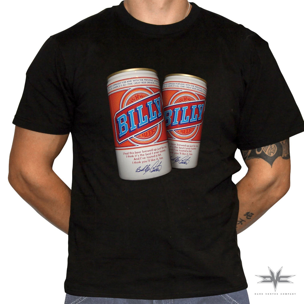 Billy Beer T-Shirt - Defunct Beer Brand - 100% Preshrunk Cotton T-Shirt