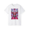 Pink Highland Cow Tee | Psychedelic Animal Portrait, Boho