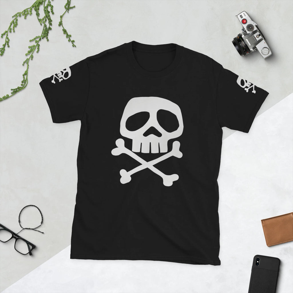 SKULL-N-CROSSBONES - Danzig Misfits 80's T-Shirt Sleeve Print Vintage C@@L!