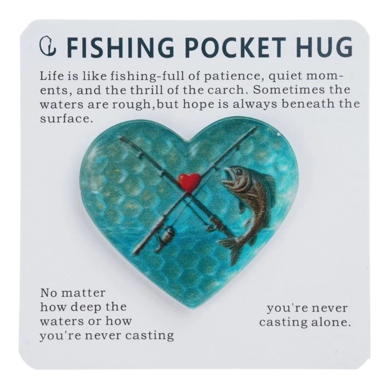 Stylish Handmade Fishing Pocket Tokens Encouragement Gift For Fishing