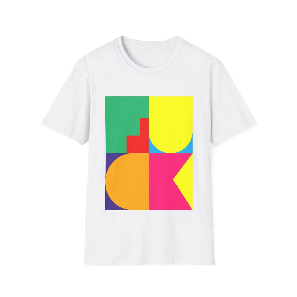 Funny Pop Art F-Word Unisex Softstyle T-Shirt, Humor Saying Tee, Funny Slogan