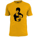 Mens Bruce Lee Silhouette V1 T Shirt Martial Arts Karate Kung Fu