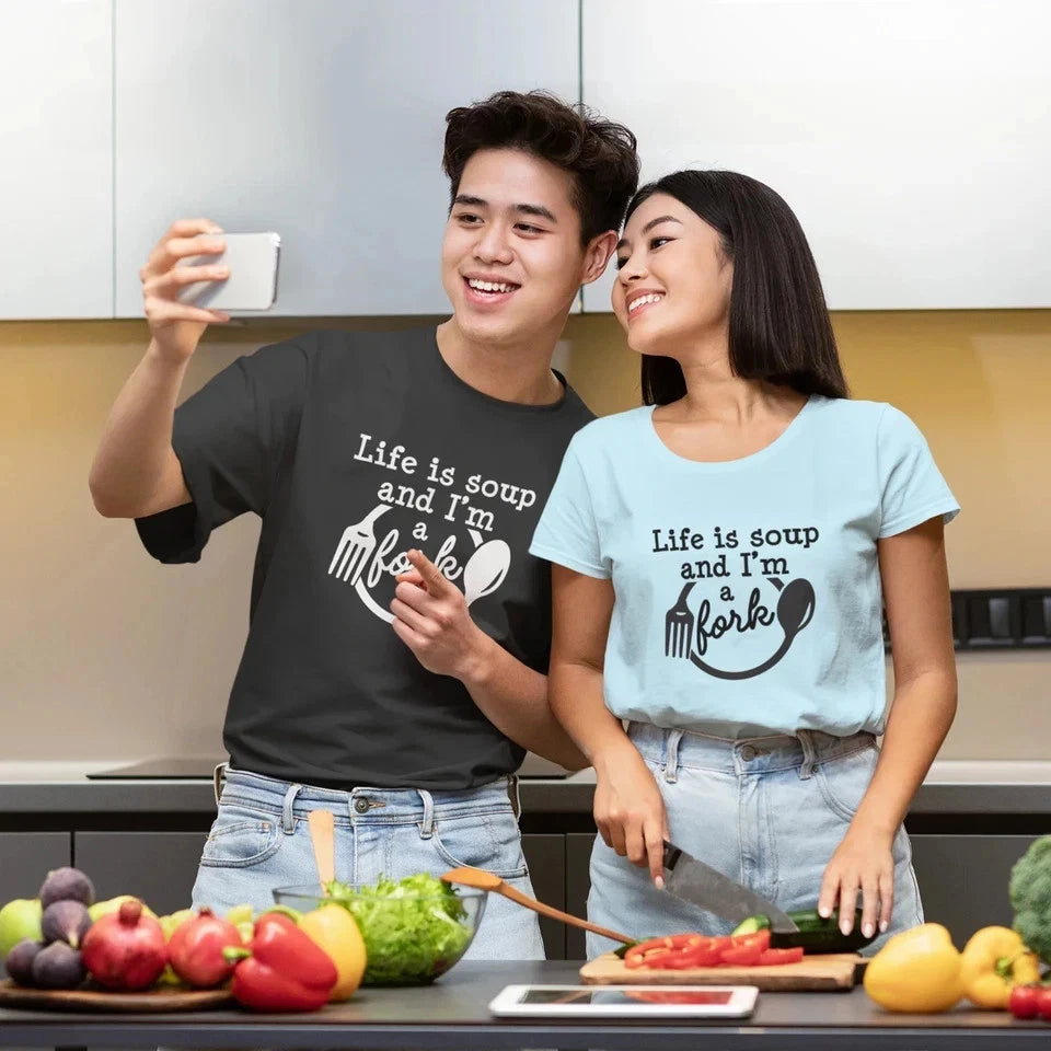 Funny Quote Printed Round Neck Classic Fit Unisex T-Shirt for Men & Women |
