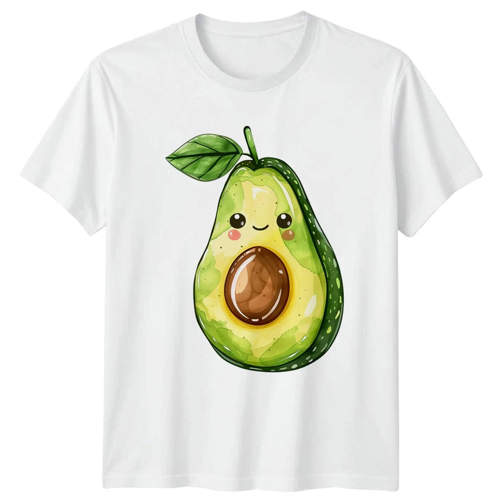 Kawaii Avocado T-Shirt Cute Fruit Summer Food Gift For Him And Her
