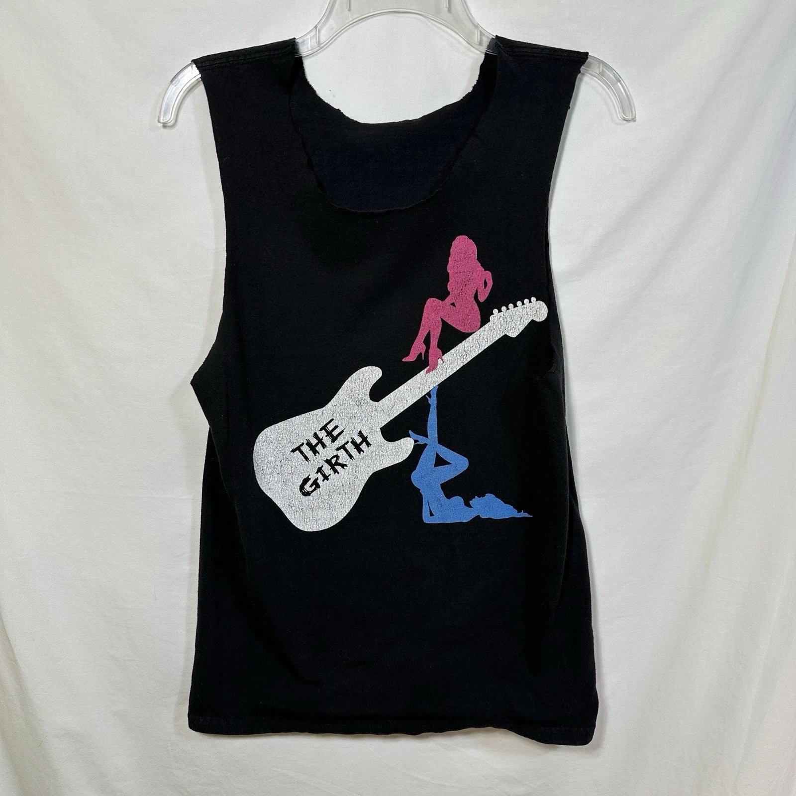 The Girth 2020 Tour Cut Off T-Shirt Tank Small Double Sided Nude Girl Silhouette