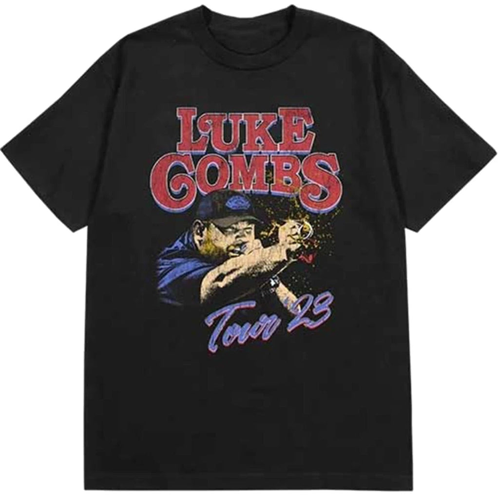 Luke Combs Tour '23 Smashing Beer Officiële T-shirt voor mannen