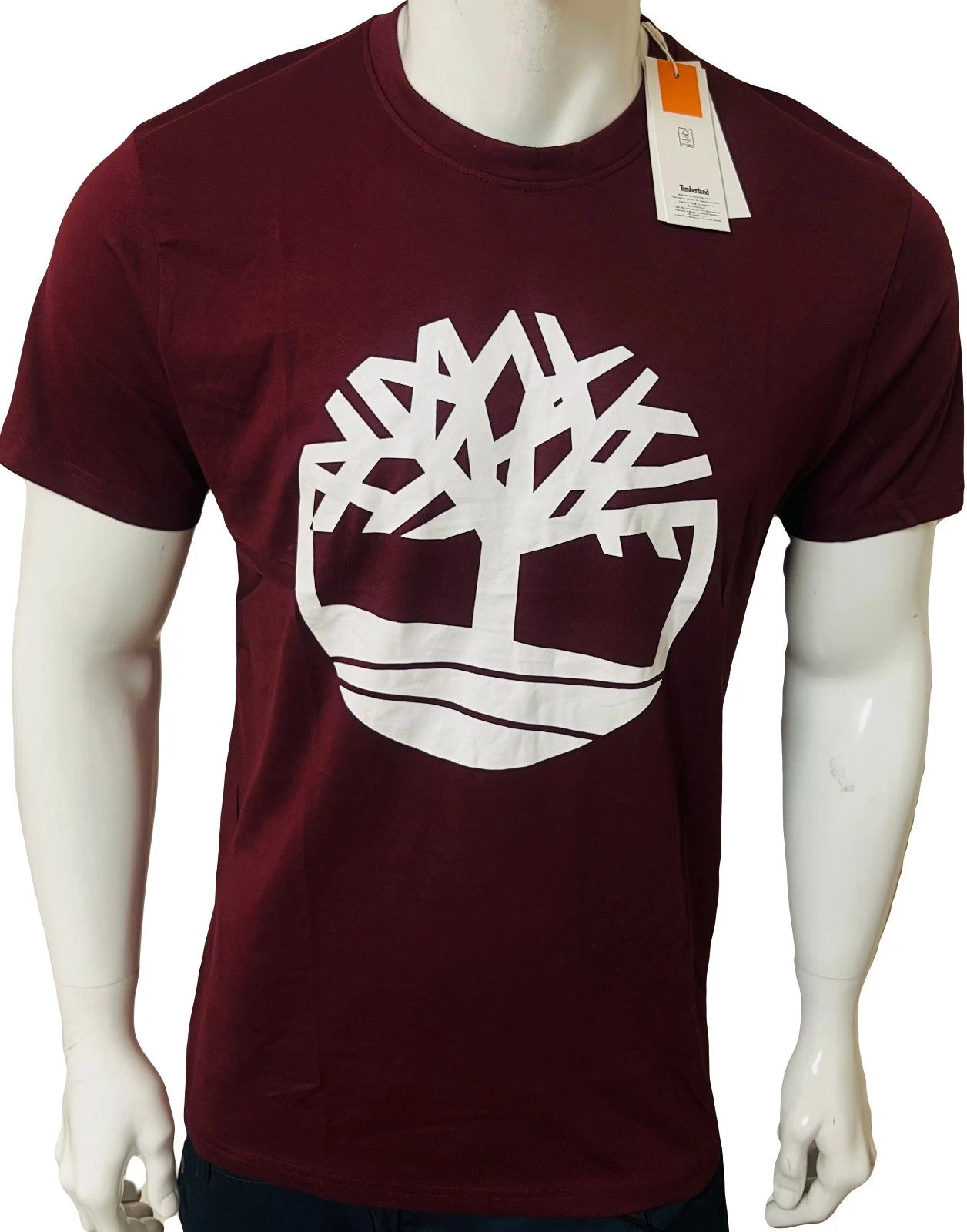 TIMBERLAND BRAND NEW SHORT SLEEVE CREW NECK BIG LOGO T-SHIRT