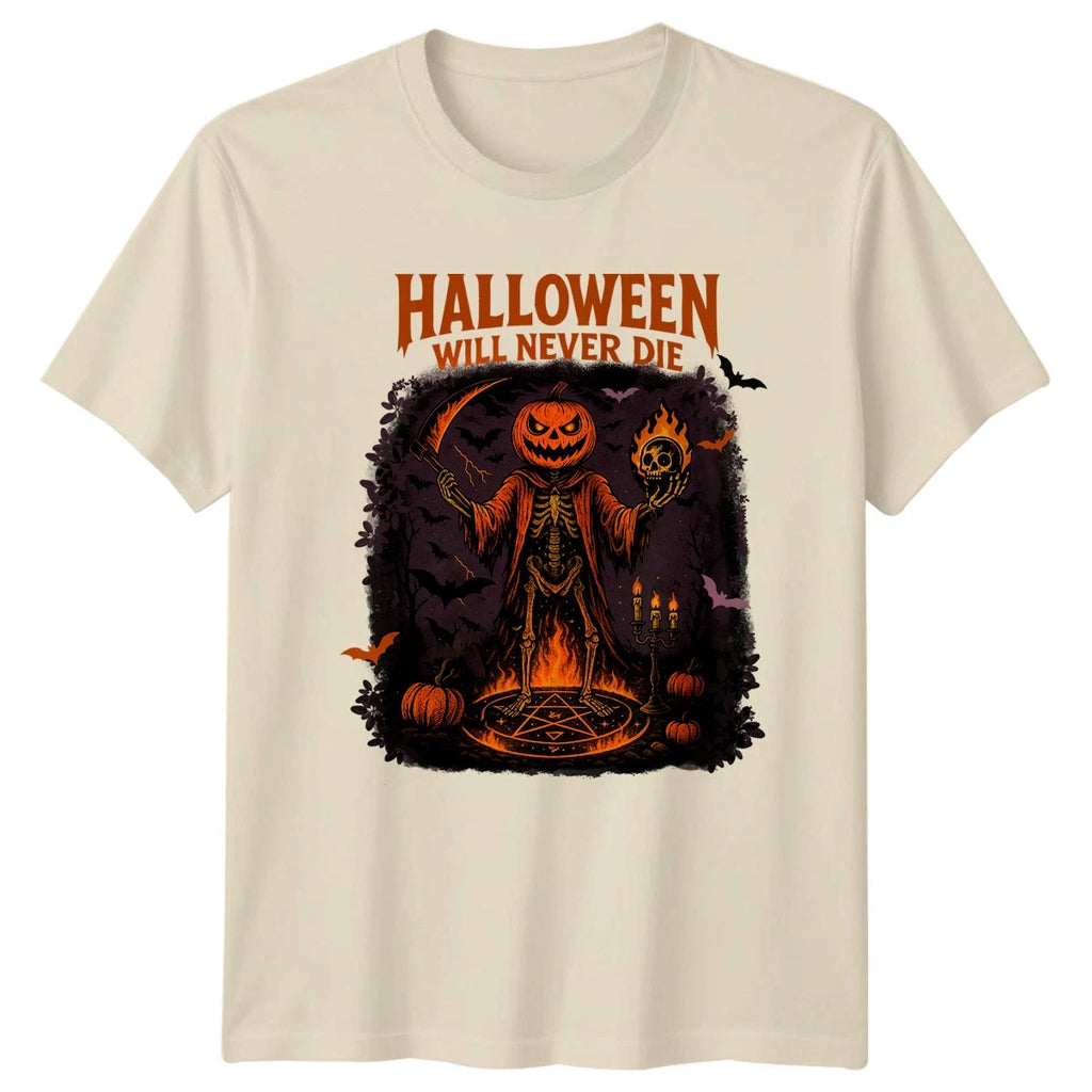 Halloween Will Never Die T-Shirt Horror Occult Halloween 2026 Gift For Him