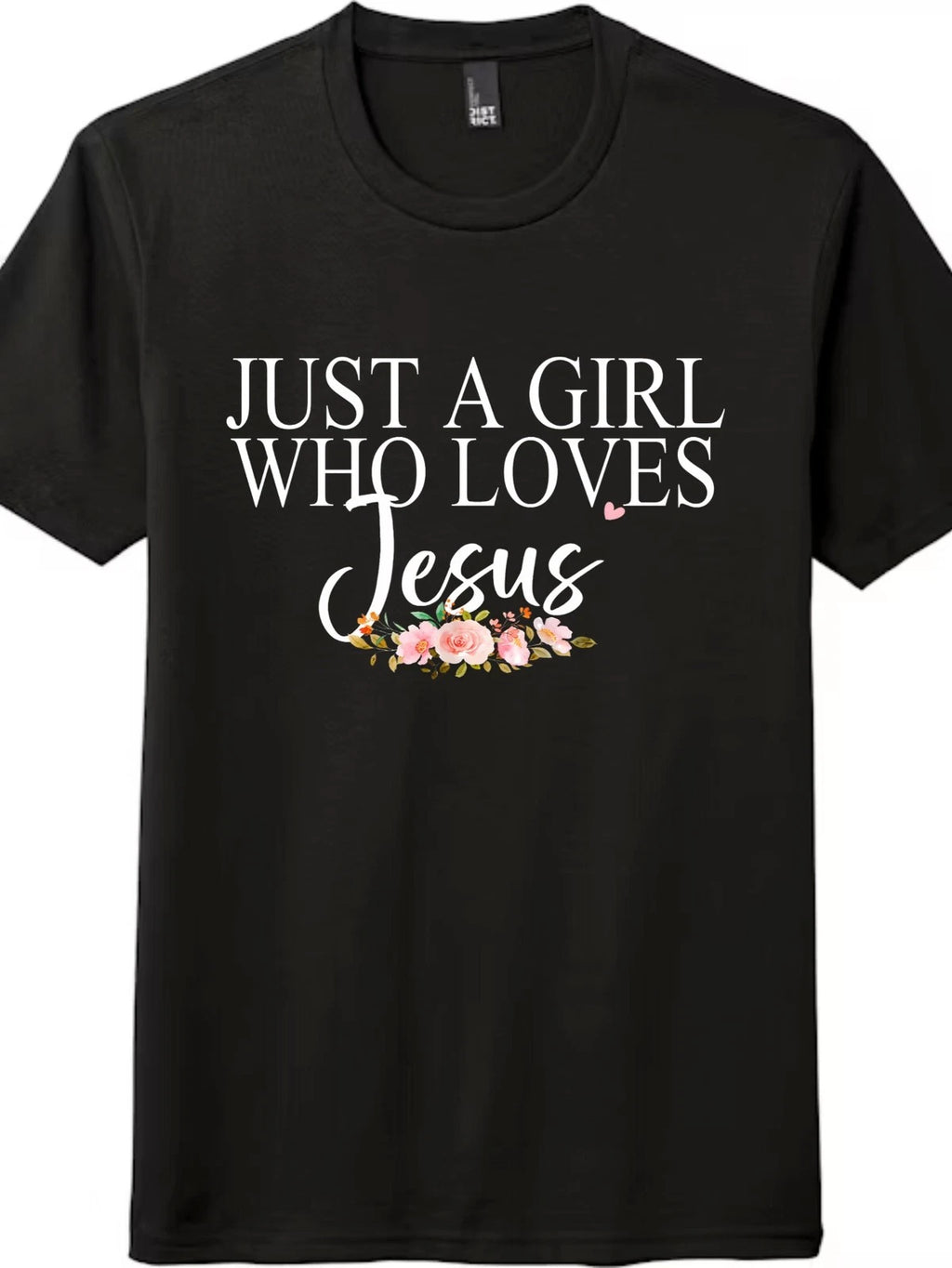 Minimalist Jesus Quote Floral Aesthetic Print Tee Casual All Match Women T-Shirt