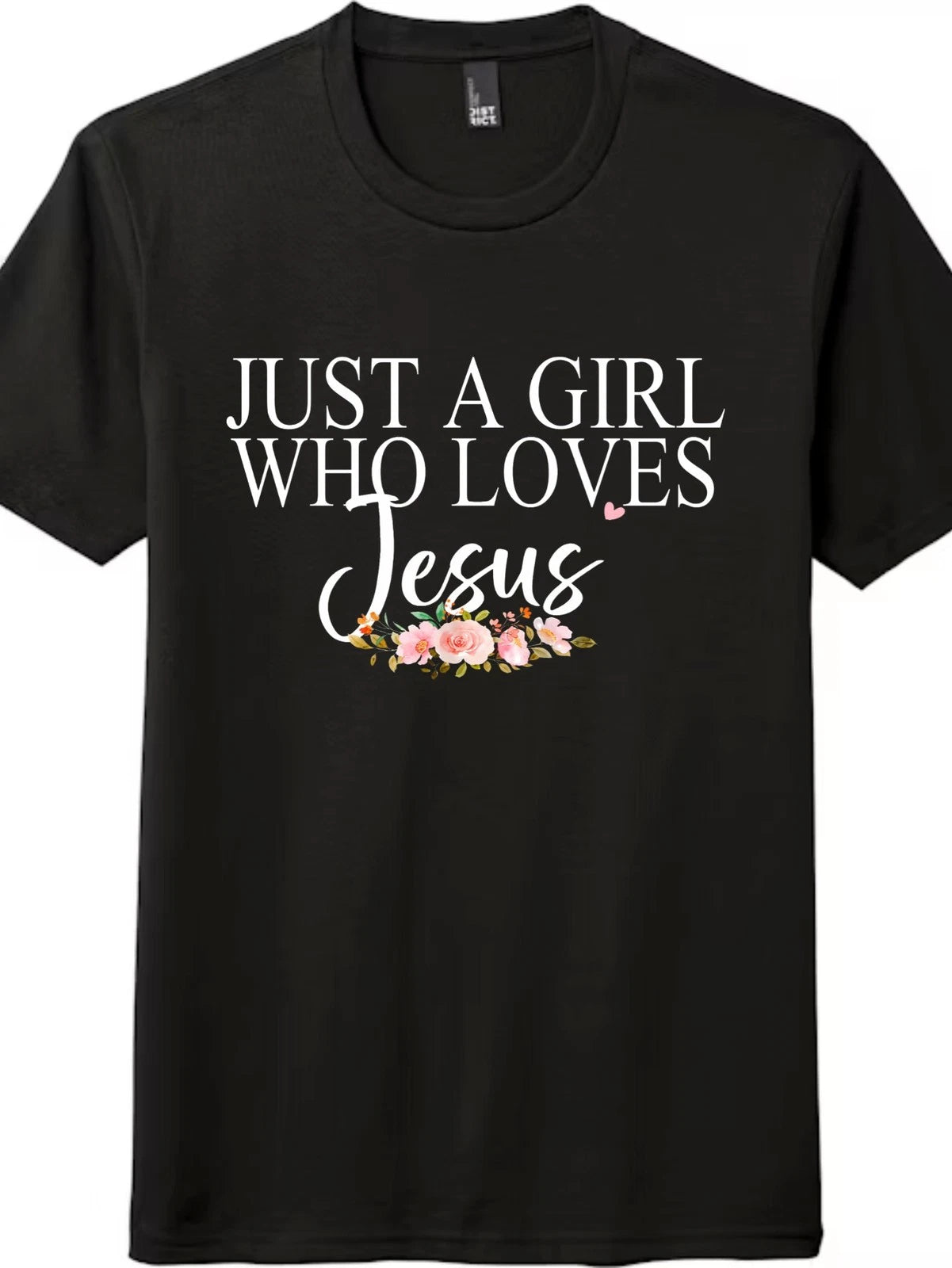 Minimalist Jesus Quote Floral Aesthetic Print Tee Casual All Match Women T-Shirt