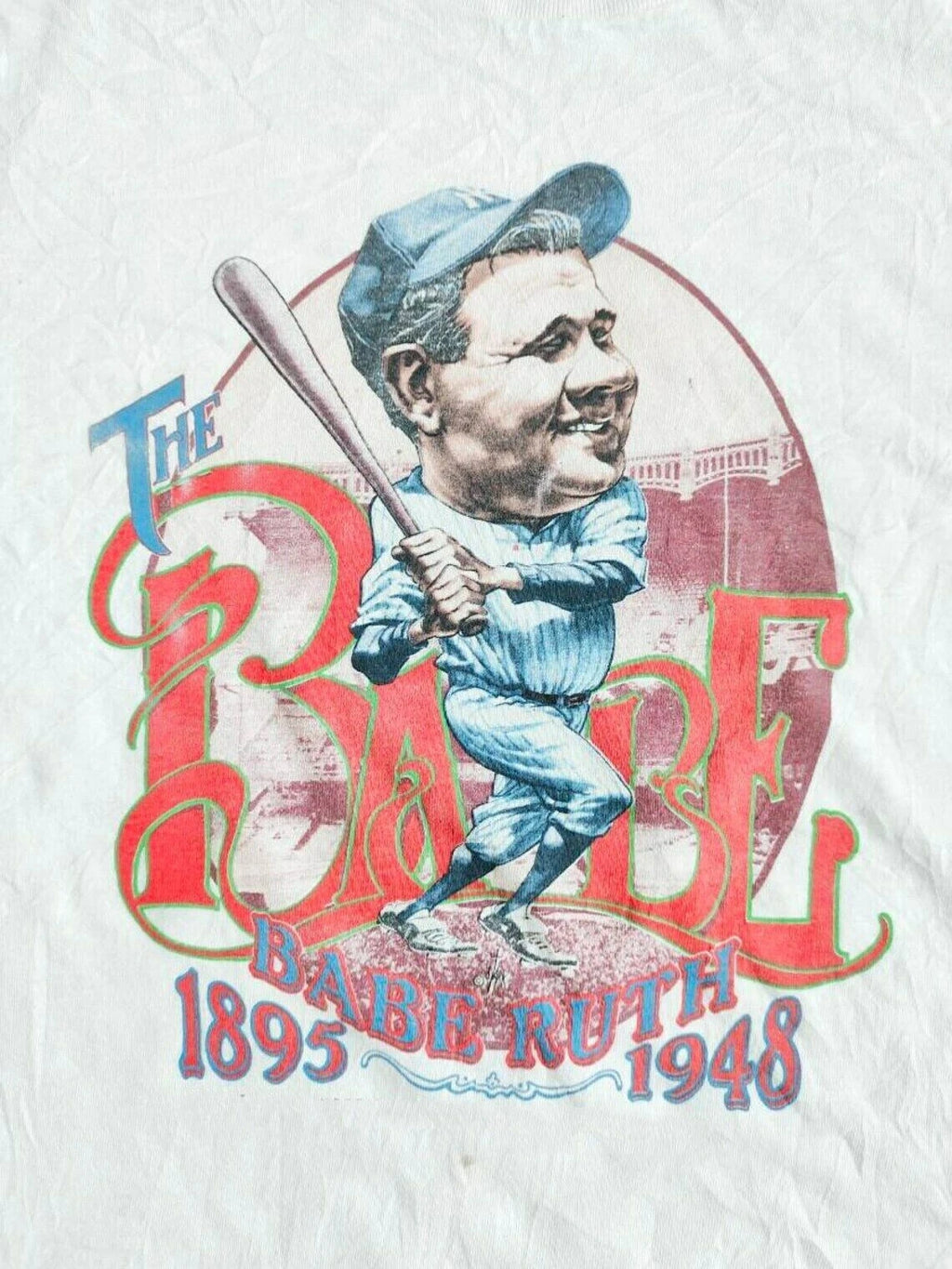 Babe Ruth Caricature 80's baseball White Unisex S-234XL Shirt A278