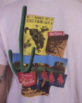 vintage 90s Marlboro Country Store T-Shirt Pop Art Pocket Cactus Cowboy USA XL