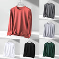 Mens Casual Long Sleeve T Shirt Crew Neck Pullover Tops for Daily Wear