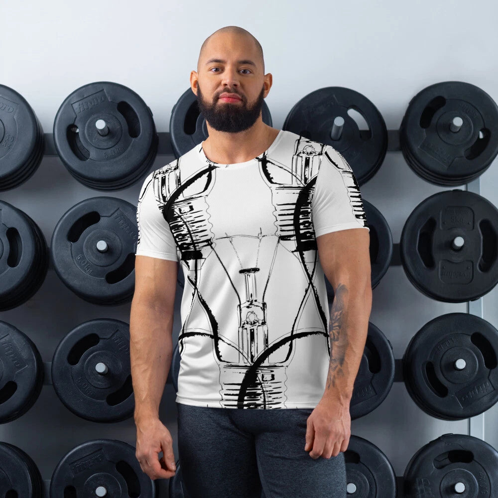 Modern All-Over Print Men's Athletic T-shirt