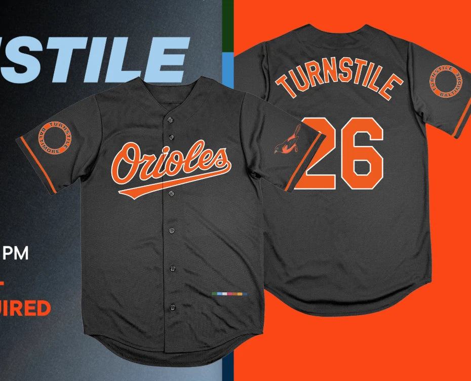 HOT!!! TURNTILES Limited-edition Orioles Themed Jersey