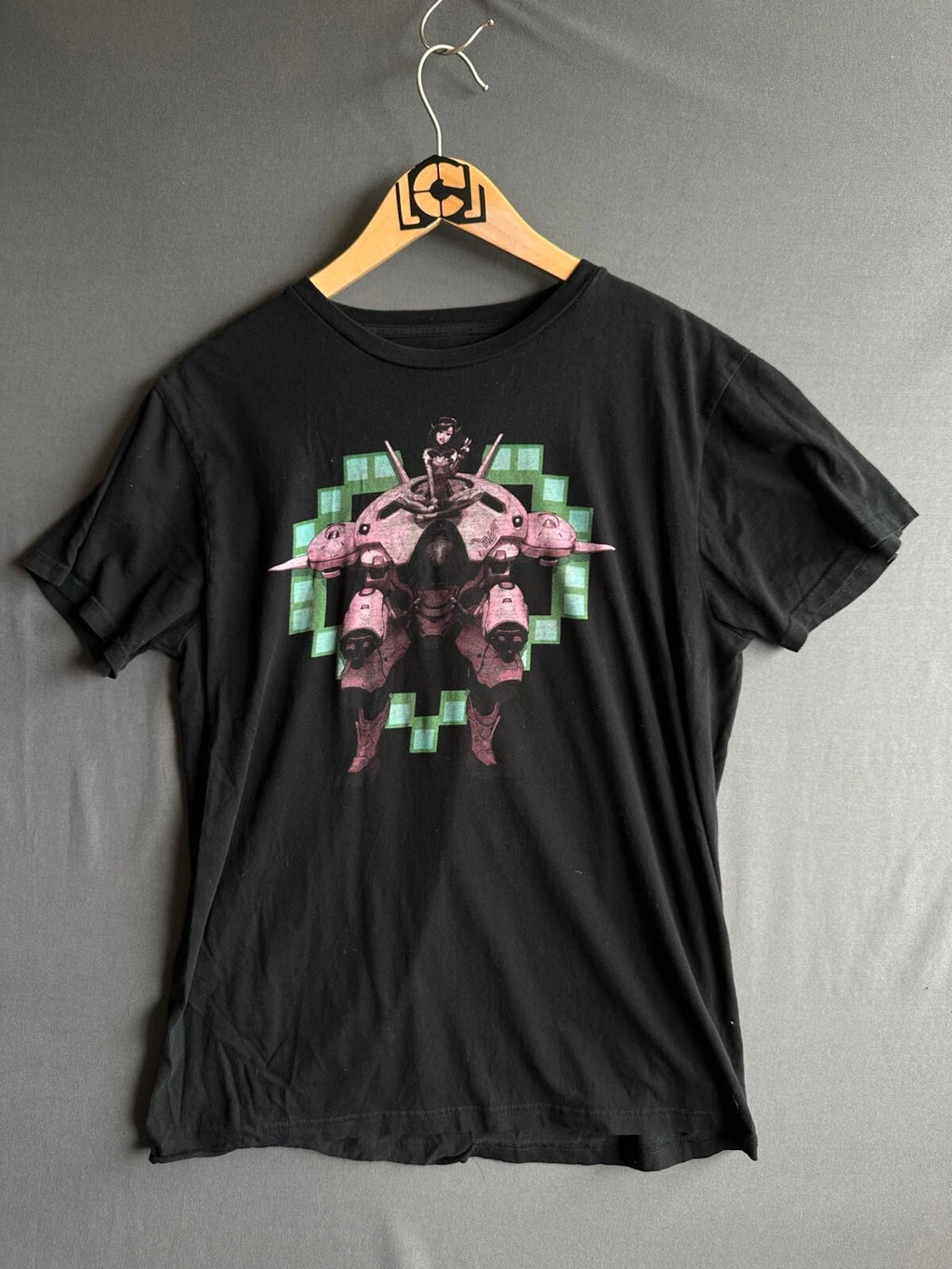 Blizzard Overwatch Shirt Mens Medium Black Gaming Geek Nerd Promo Y2K Comic 90s