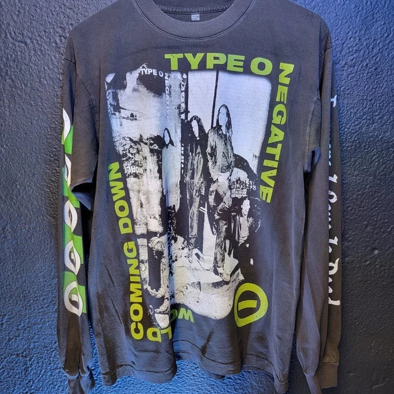 Type O Negative World Coming Down Long Sleeve Shirt Custom Multi-Print Shaka Wea