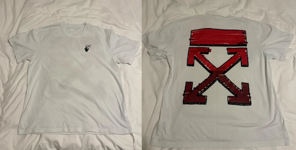 Off-White Reprint White Tee Red Arrow Graphic Mens Streetwear Shirt S-5XL