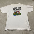 VTG Dilbert Shirt Mens XL White Dogbert Next On My List Graphic Tee 90s Computer