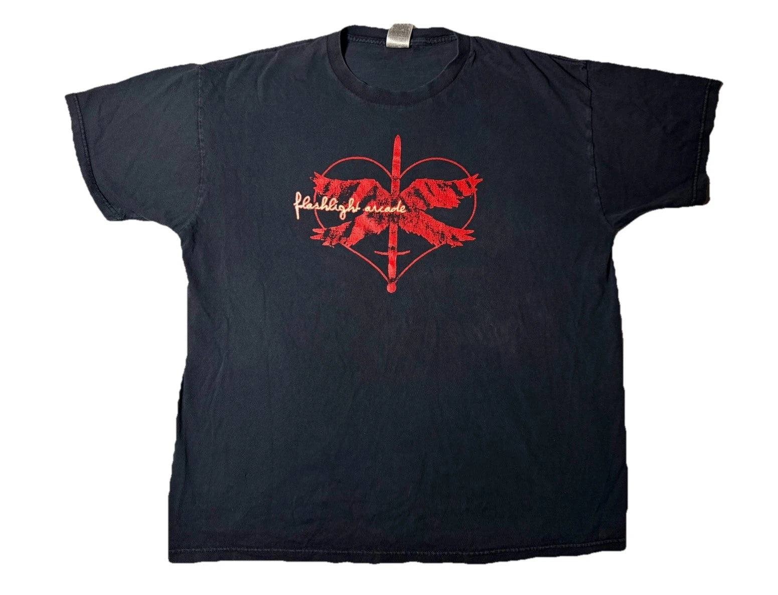 Flashlight Arcade 2000s Y2K Pop Punk Emo Hardcore Band Graphic Tee XL