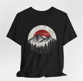 New T-Shirt Sunset Mountain Forest T-Shirt – Minimalist Nature Design - Sunset