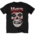 Misfits T-Shirt Men Horror Punk Rock Skull Graphic Tee Black Cotton Top UK