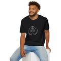 SKULL & CROSSBONE Machine Gun Badass Minimalist Graphic Tee