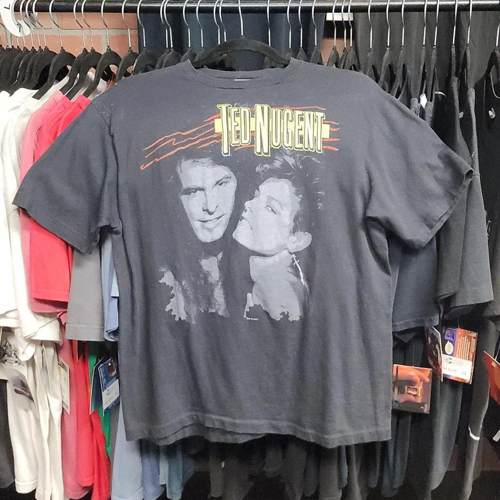 Vintage 80's Ted Nugent 'Little Miss Dangerous' tour tee Charcoal