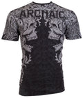 Archaic By Affliction Men's T-Shirt DEATH SHOUT Black Skull Biker M-3XL