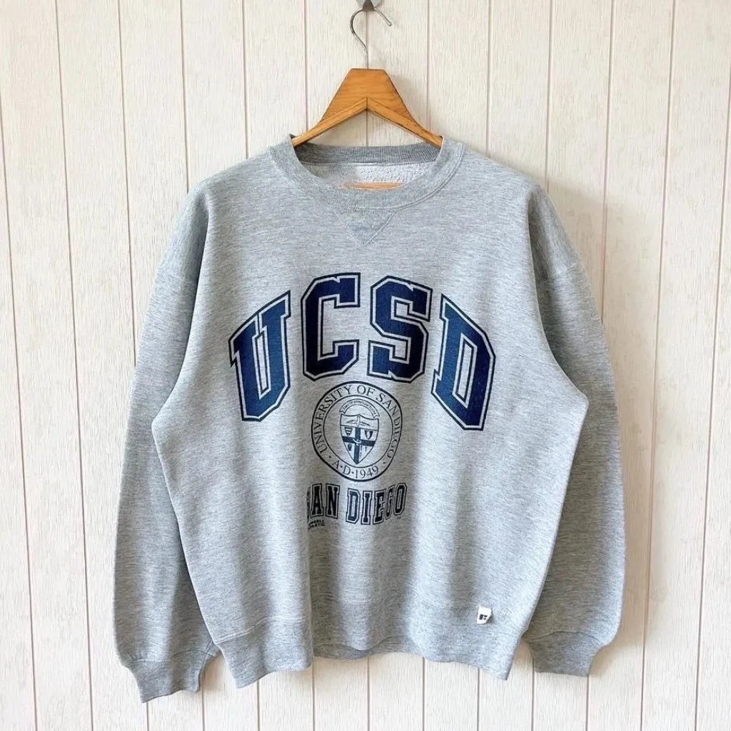 Vintage 90s UCSD Russell T-shirt - Sweatshirt- hoodie