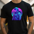 Mens Astronaut Vaporwave Print Cotton T-Shirt Size XS to 5XL