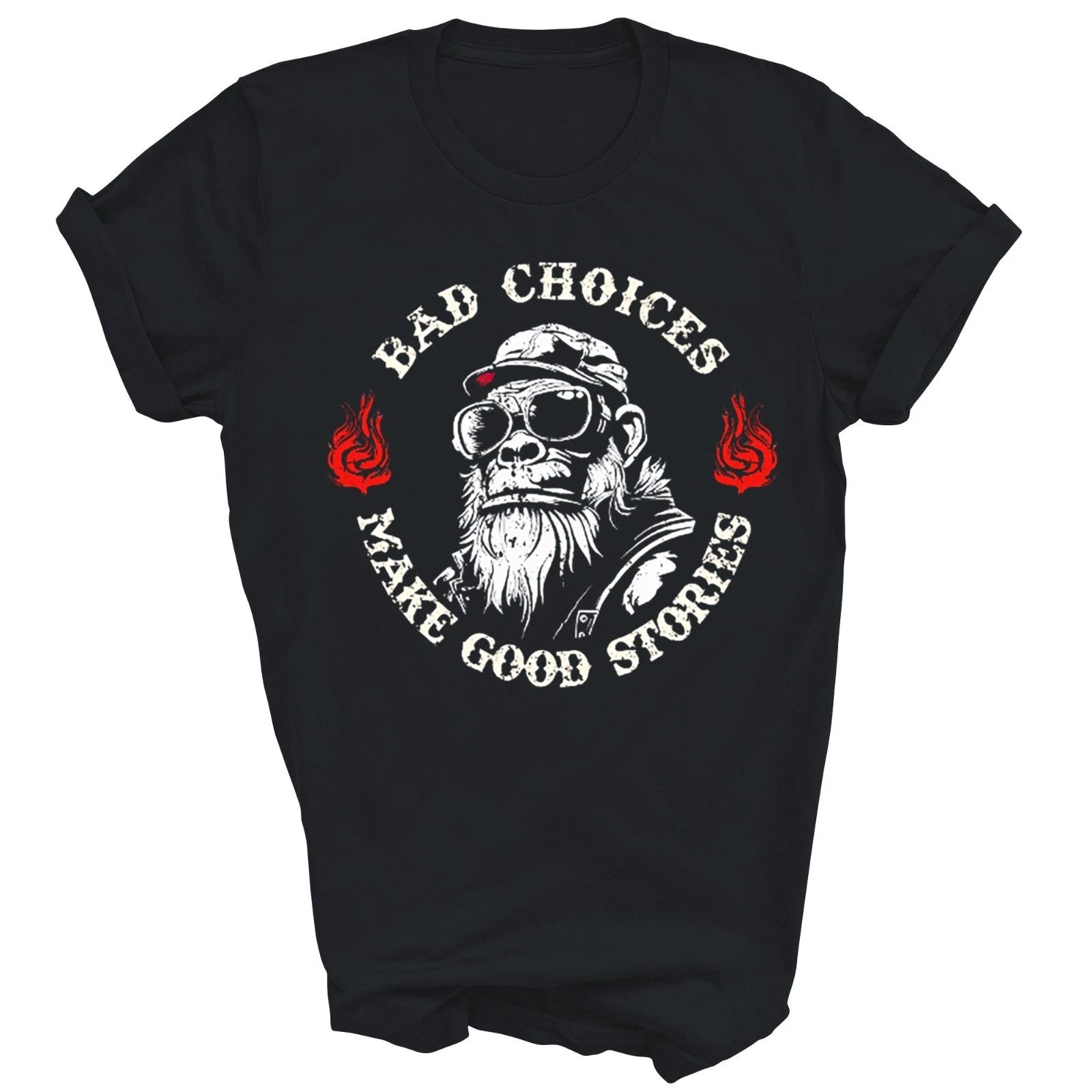 Monkey Bad Choices Make Good Stories Unisex Shirt Gift