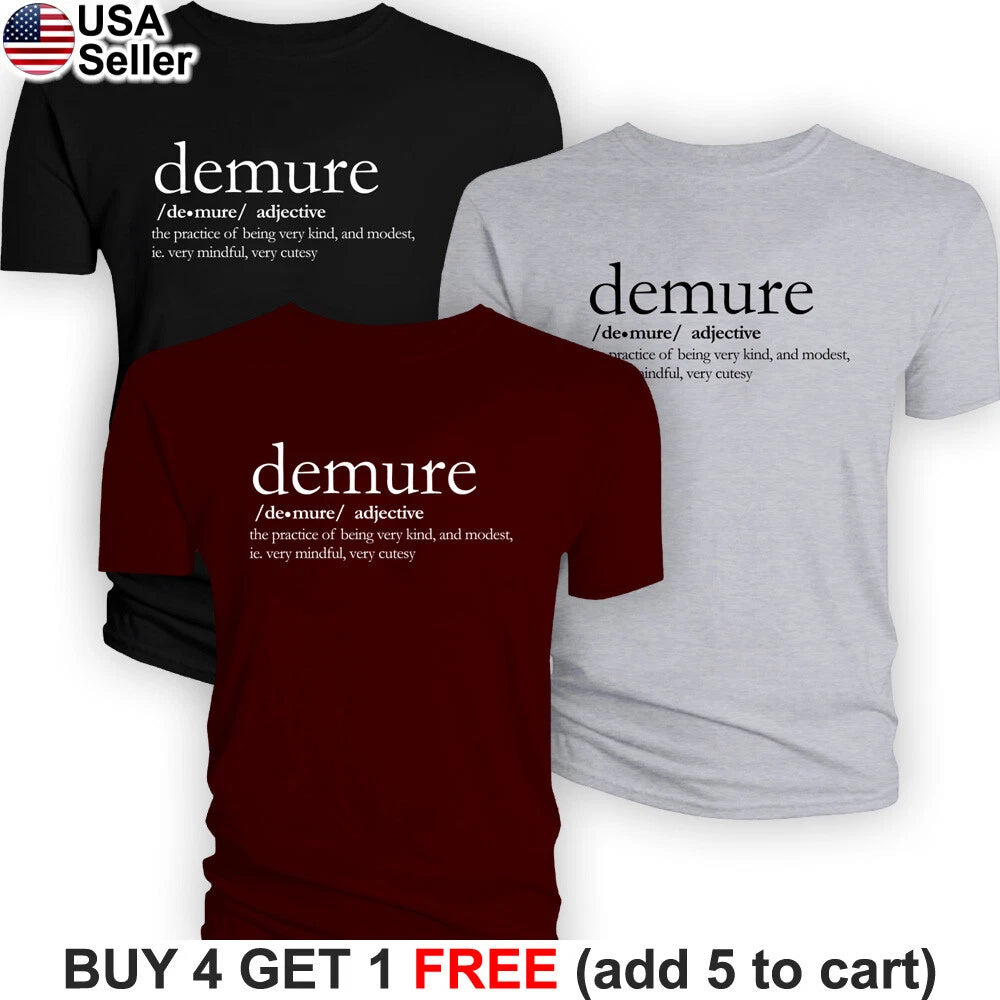 Very Demure Mindful T-Shirt Define Cutesy Funny Viral TikTok Meme Trend BVD02