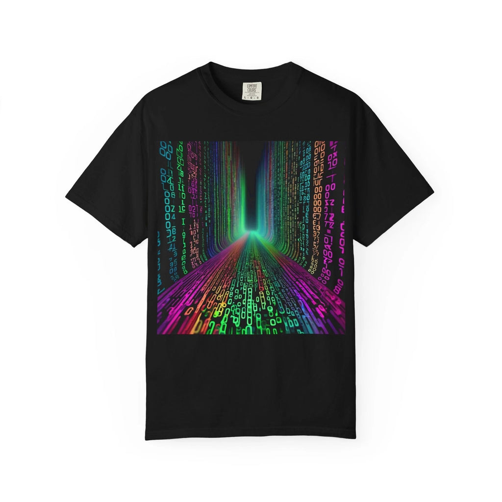 Vibrant Data Highway T-Shirt, Cool Tech Tee, Unisex Graphic Shirt, Gamers