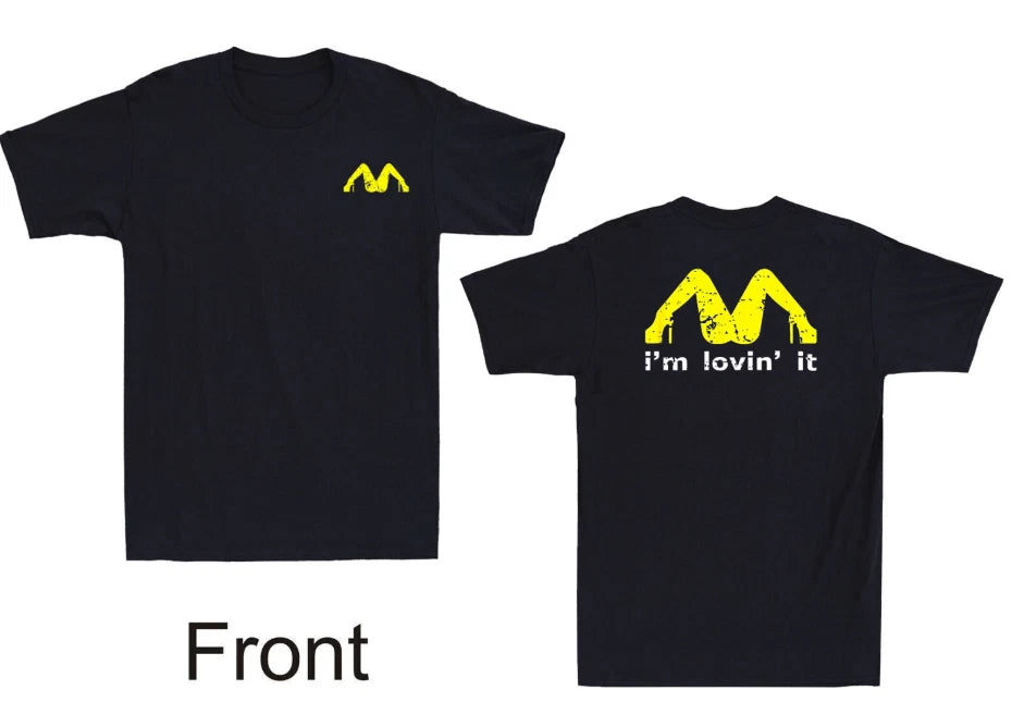 I'm Lovin' It Funny Graphic Humor Quote Joke Vintage Men's Sho T-shirt T