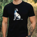 Mens Greyhound Print Cotton T-Shirt Size XS to 5XL