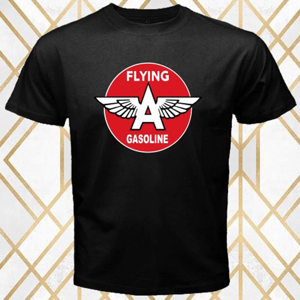 Flying A Gasoline Oil Racing Men's Black Size S - 3XL