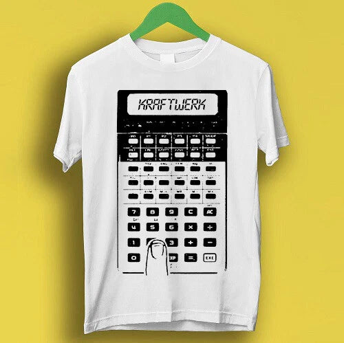 Kraftwerk Pocket Calculator Synth Pop Electro Retro Cool Gift Tee T Shirt P1068