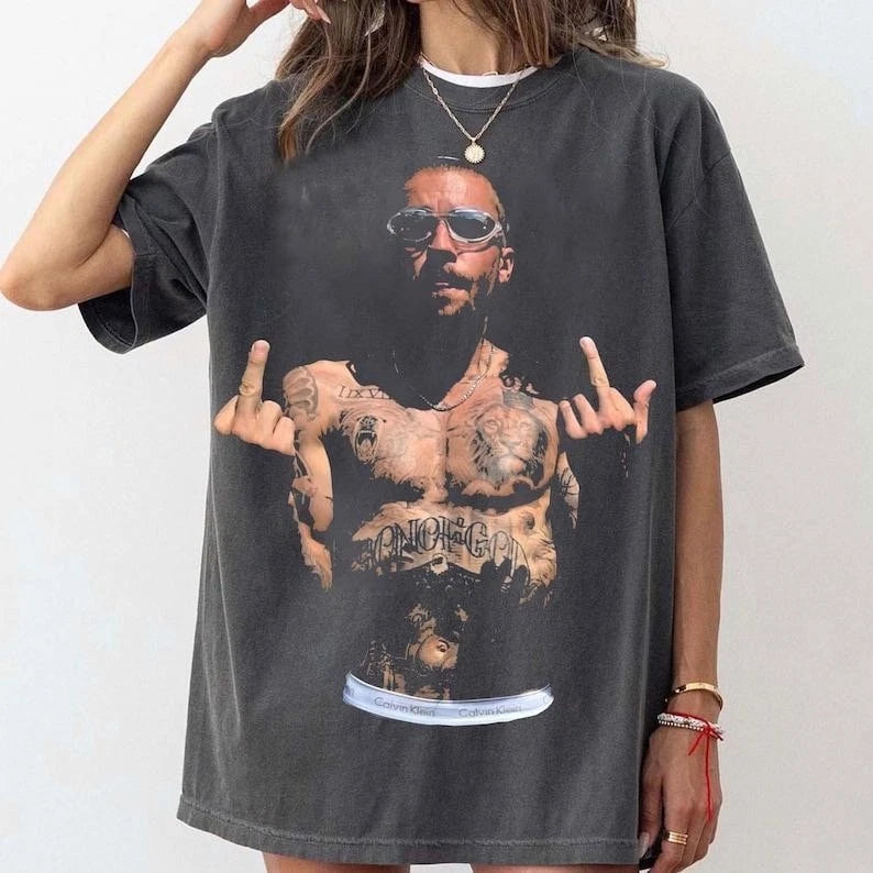 Justin Bieber Middle Finger T-Shirt, Vintage Justin Bieber Concer