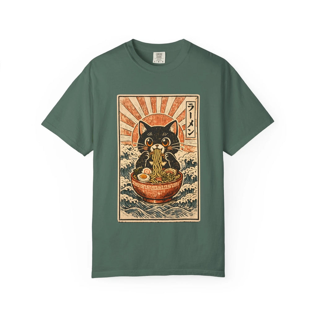 Cat Ramen Kawaii Anime Graphic T-Shirt