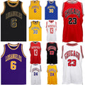 Zmart Men's Basketball Jersey Sports T Shirt Tee Vest Gym Chicago Los Angeles