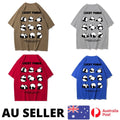 9 Postures Of Giant Pandas Shirt  Print Boy Tee Kawaii - AU Stock