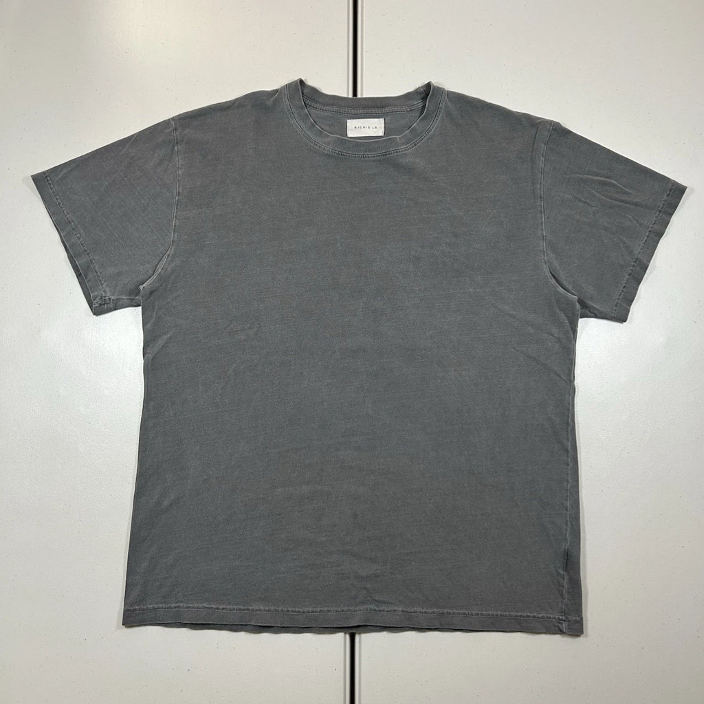 Richie Le Collection Daily Tee Sun Faded Vintage Style Blank T Shirt Men's Large