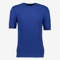 Lorenzo Magni t-shirt/jumper knitted, criss-cross front, cotton, Made in Italy