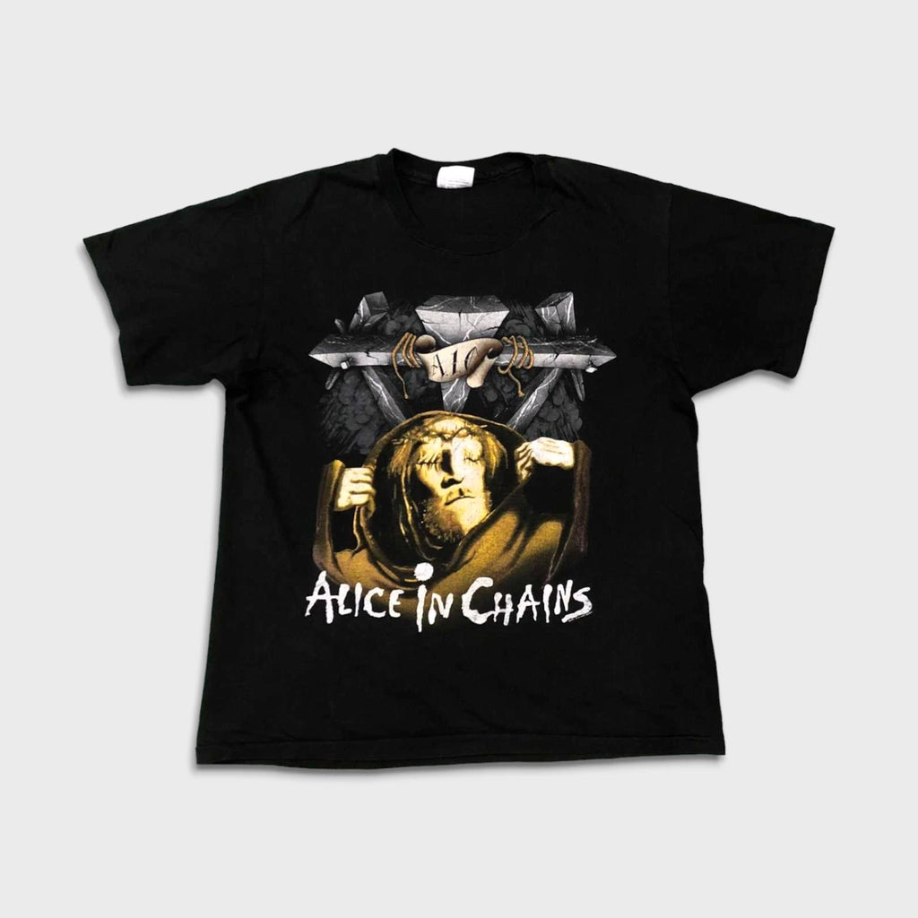 Vintage 1991 Alice In Chains T Shirt Mens Medium Black Bleed The Freak Band Tee