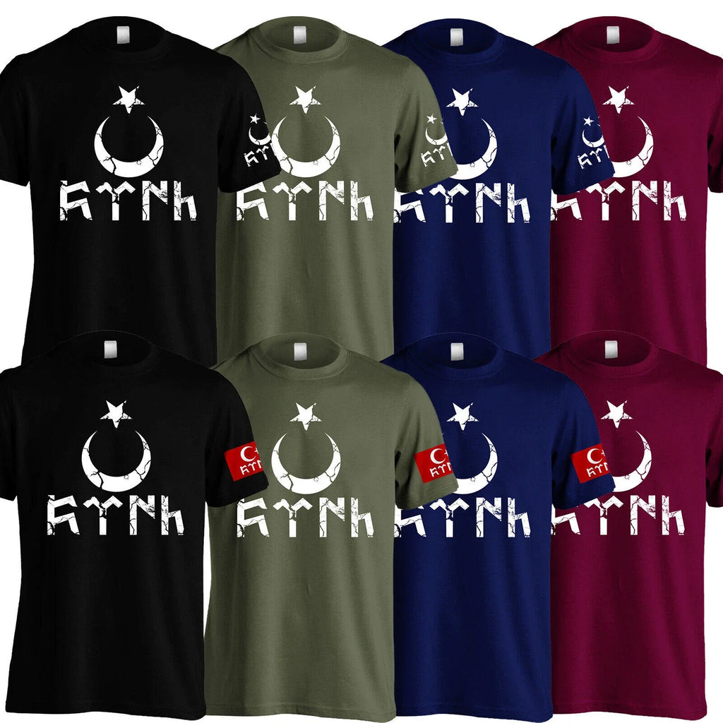 Göktürk T-Shirt Türk Military Design Vintage Shirt Gift 4 Colours Ayyildiz