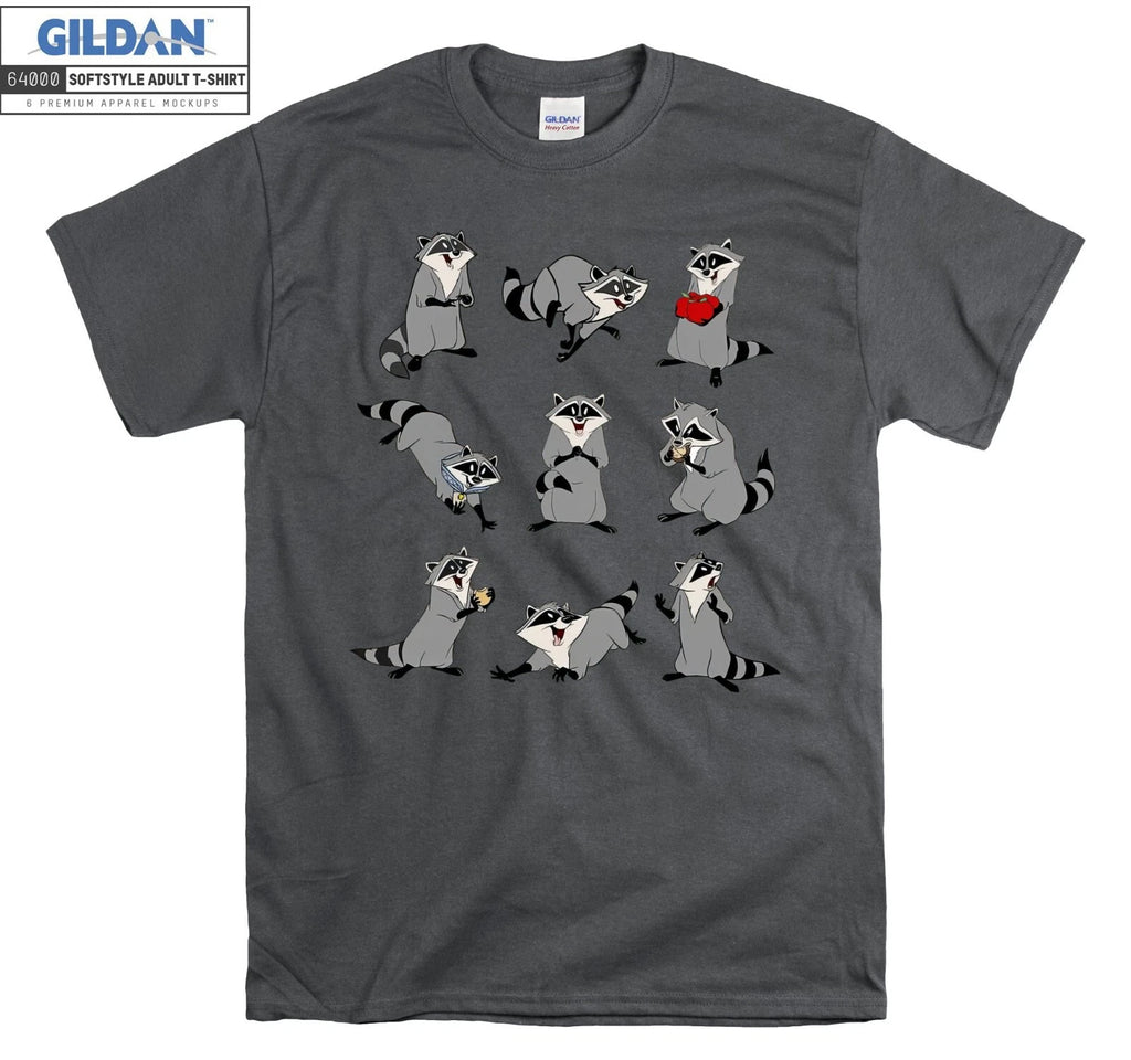 Meeko Pose Racoon Graphic  Pocahontas Hoodie Tshirt Men Women Unisex AB358