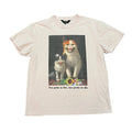 Teddy Fresh T-Shirt Too Petty to Live Pretty to Die Cat Graphic Pink Mens Medium