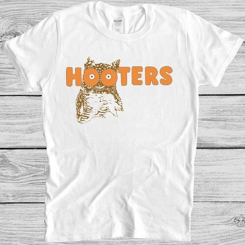 Hooters T Shirt Owl Boobs America USA Waitress Bird Logo Cool Gift Tee 2764
